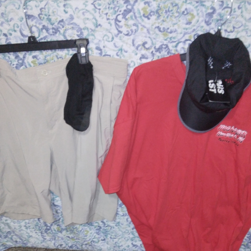 Mens Columbia Shorts Combo BONUS SKULL HAT